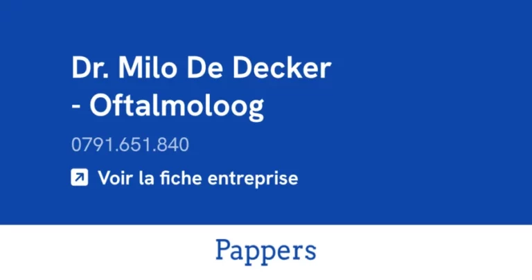 Portrait du Dr Milo De Decker
